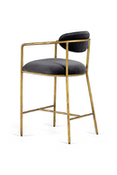 Gray Velvet Counter Chair | OROA Modern Baird | Oroatrade.com