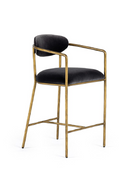 Gray Velvet Counter Chair | OROA Modern Baird | Oroatrade.com