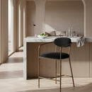 Gray Velvet Counter Chair | OROA Modern Baird