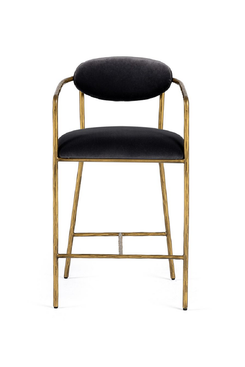 Gray Velvet Counter Chair | OROA Modern Baird | Oroatrade.com