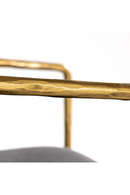 Brass-Framed Gray Velvet Dining Chair | OROA Modern Baird | Oroatrade.com
