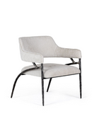 Forged Metal White Accent Chair | OROA Modern Ector | Oroatrade.com