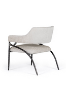 Forged Metal White Accent Chair | OROA Modern Ector | Oroatrade.com