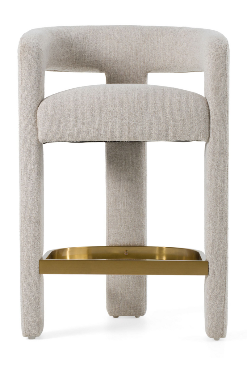 Beige Curved Counter Chair | OROA Modern Adam | Oroatrade.com