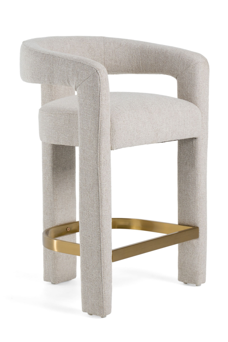 Beige Curved Counter Chair | OROA Modern Adam | Oroatrade.com