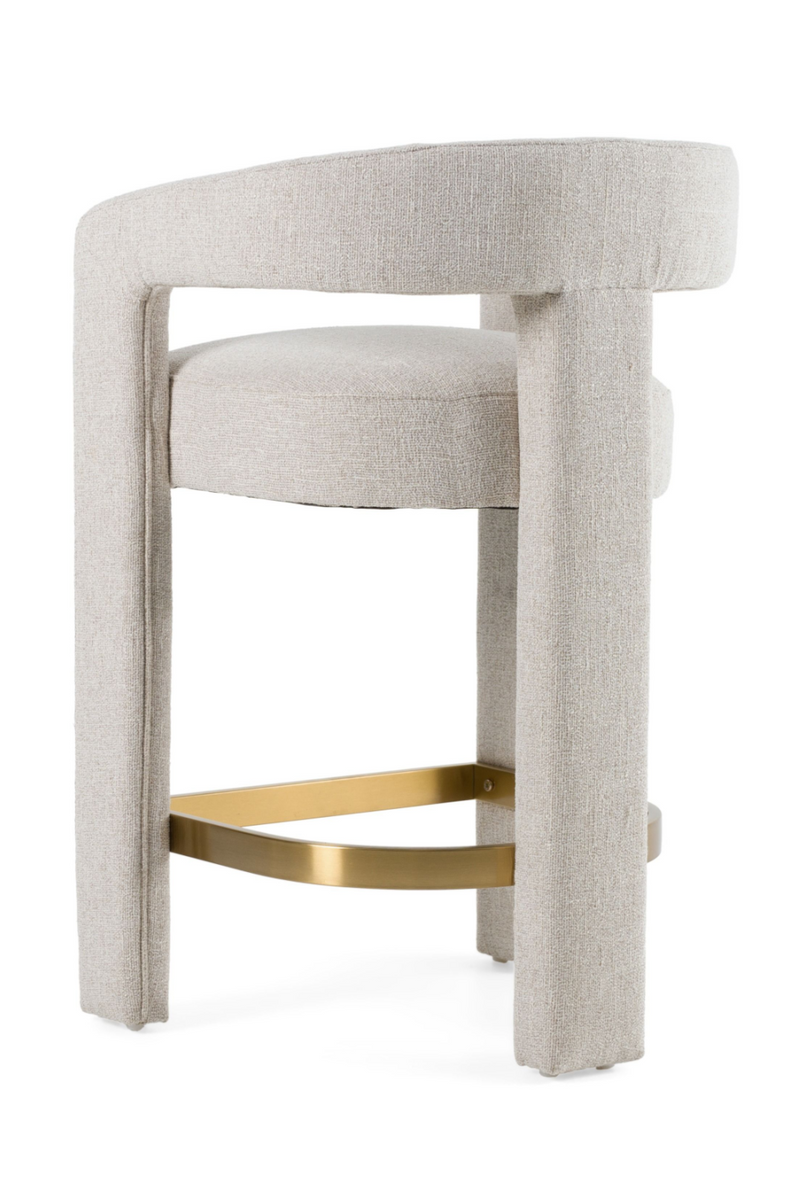 Beige Curved Counter Chair | OROA Modern Adam | Oroatrade.com