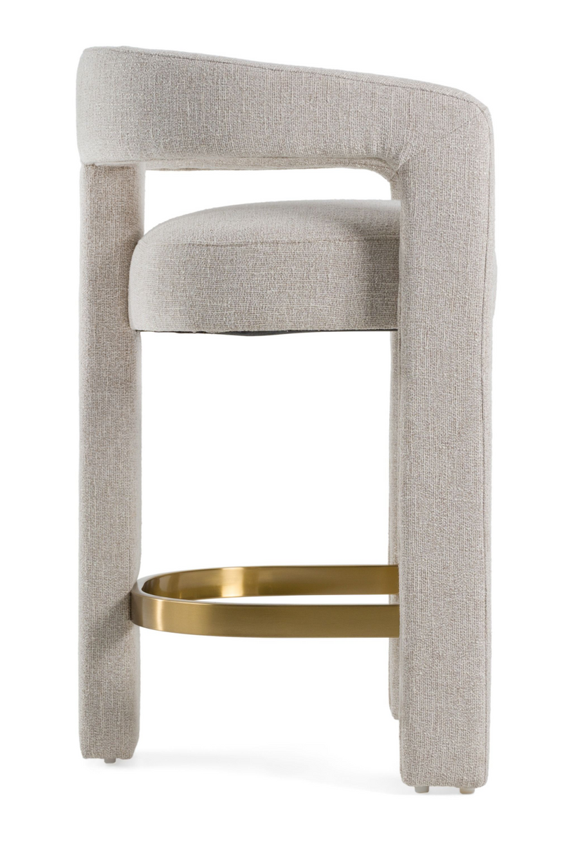 Beige Curved Counter Chair | OROA Modern Adam | Oroatrade.com