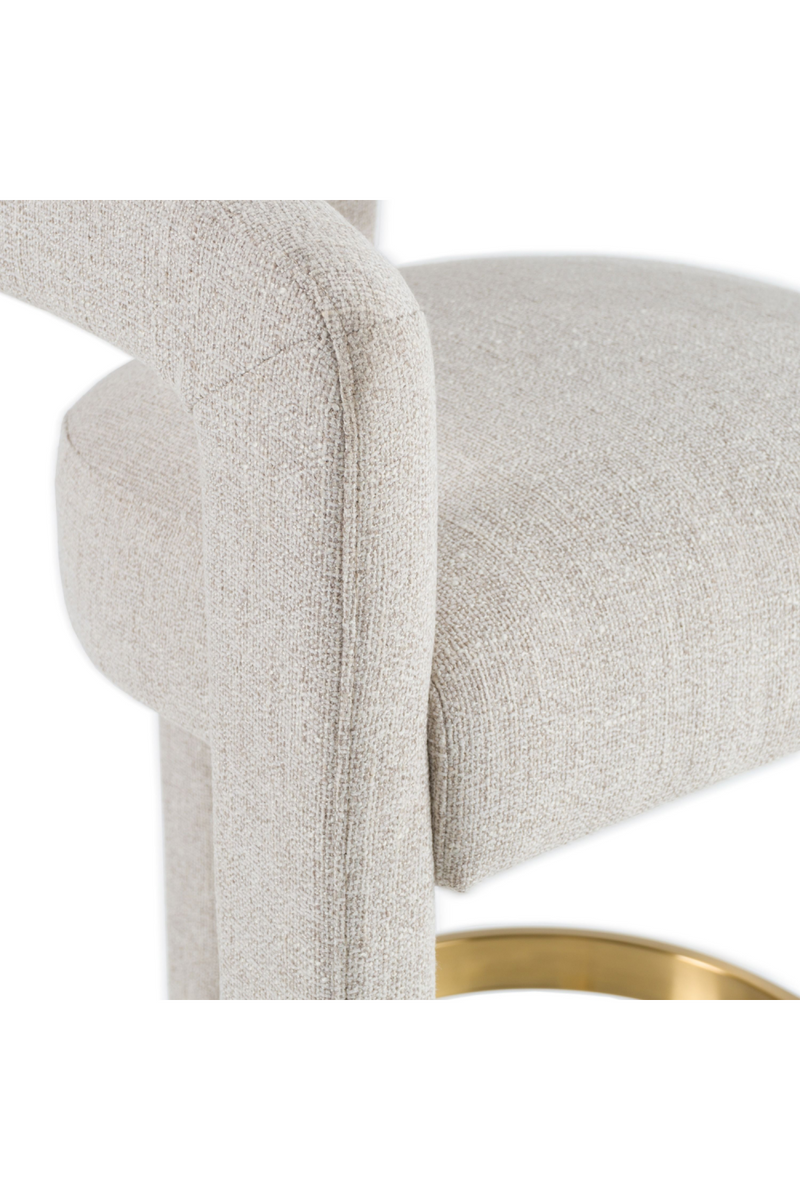 Beige Curved Counter Chair | OROA Modern Adam | Oroatrade.com