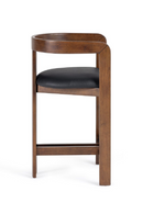 Black Vegan Leather Counter Chair | OROA Modern Belton | Oroatrade.com