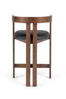 Black Vegan Leather Counter Chair | OROA Modern Belton | Oroatrade.com