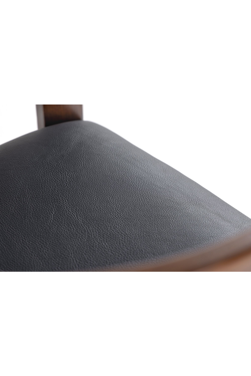 Black Vegan Leather Counter Chair | OROA Modern Belton | Oroatrade.com