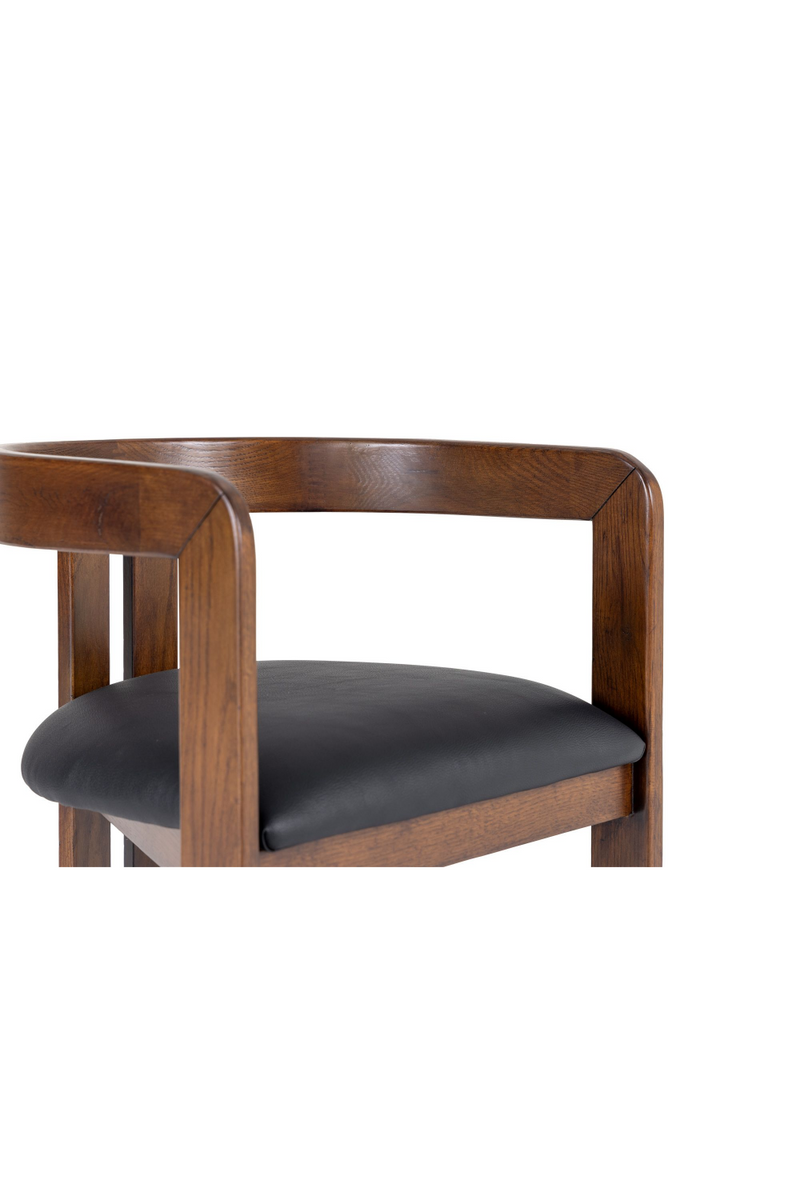 Black Vegan Leather Counter Chair | OROA Modern Belton | Oroatrade.com
