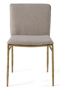 Brass-Framed Padded Dining Chair | OROA Modern Atlanta | Oroatrade.com