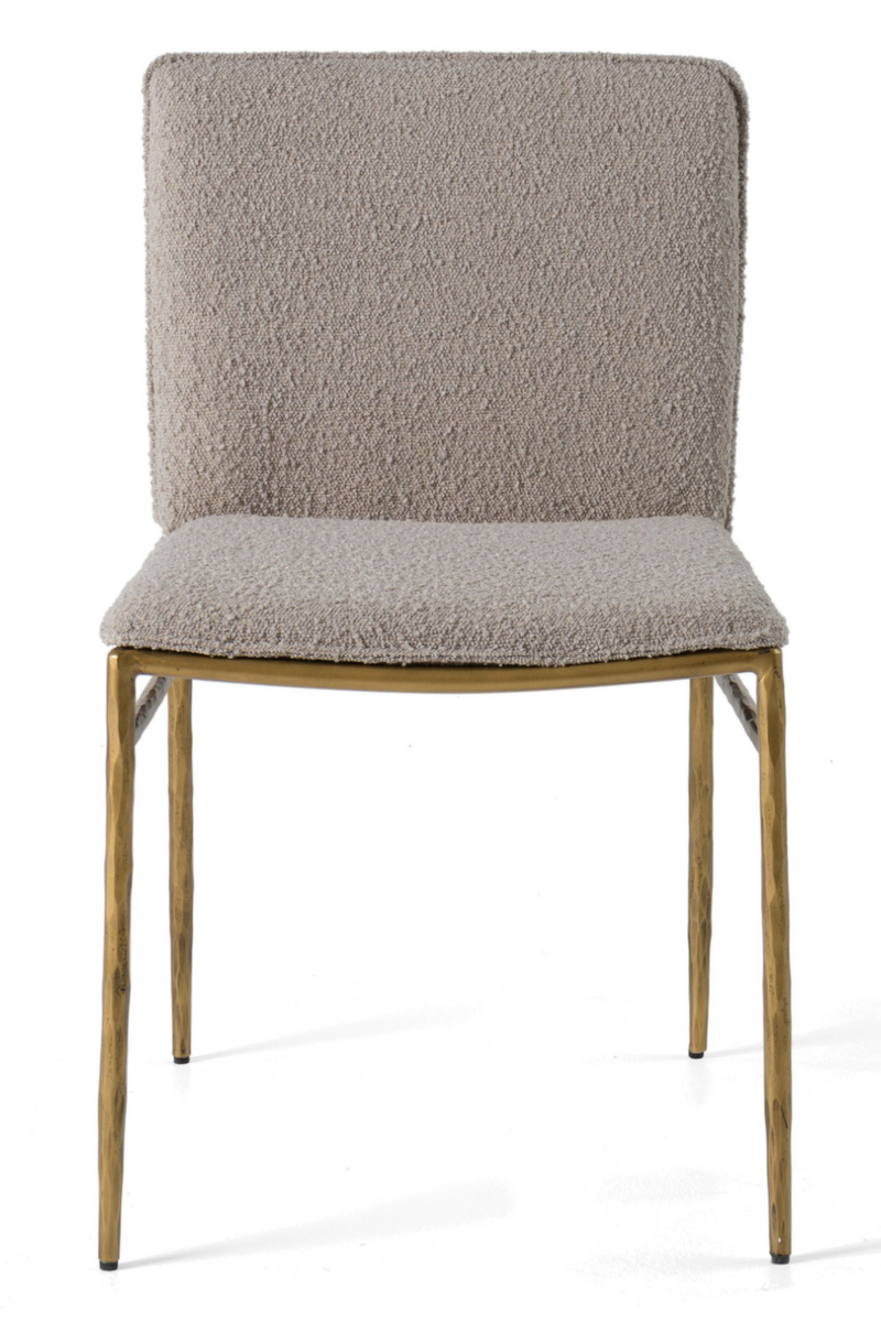 Brass-Framed Padded Dining Chair | OROA Modern Atlanta | Oroatrade.com