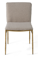 Brass-Framed Padded Dining Chair | OROA Modern Atlanta | Oroatrade.com
