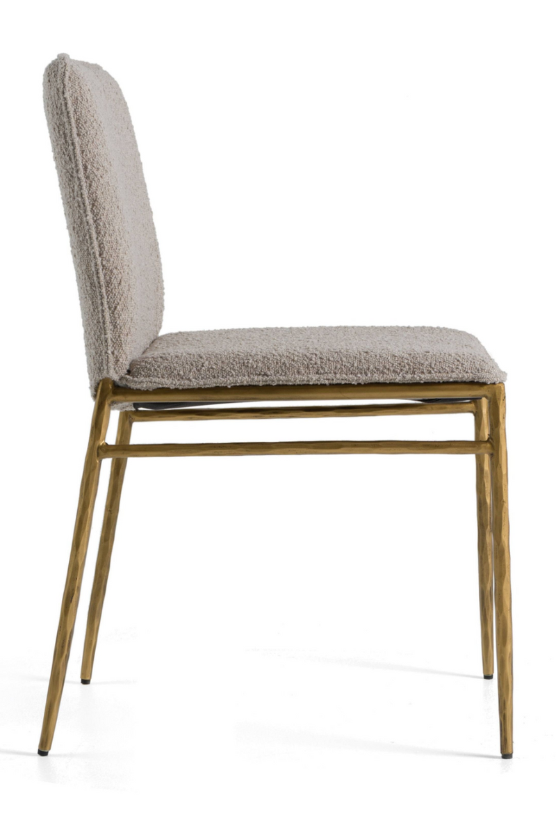 Brass-Framed Padded Dining Chair | OROA Modern Atlanta | Oroatrade.com