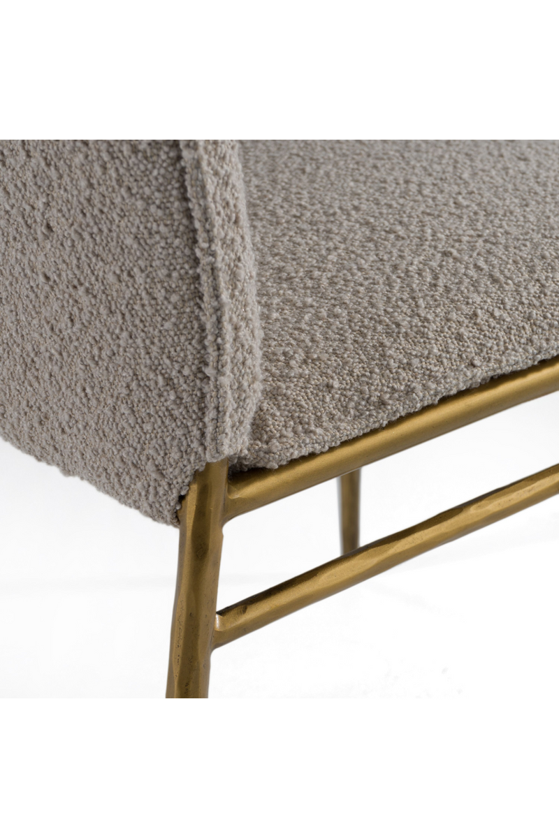 Brass-Framed Padded Dining Chair | OROA Modern Atlanta | Oroatrade.com