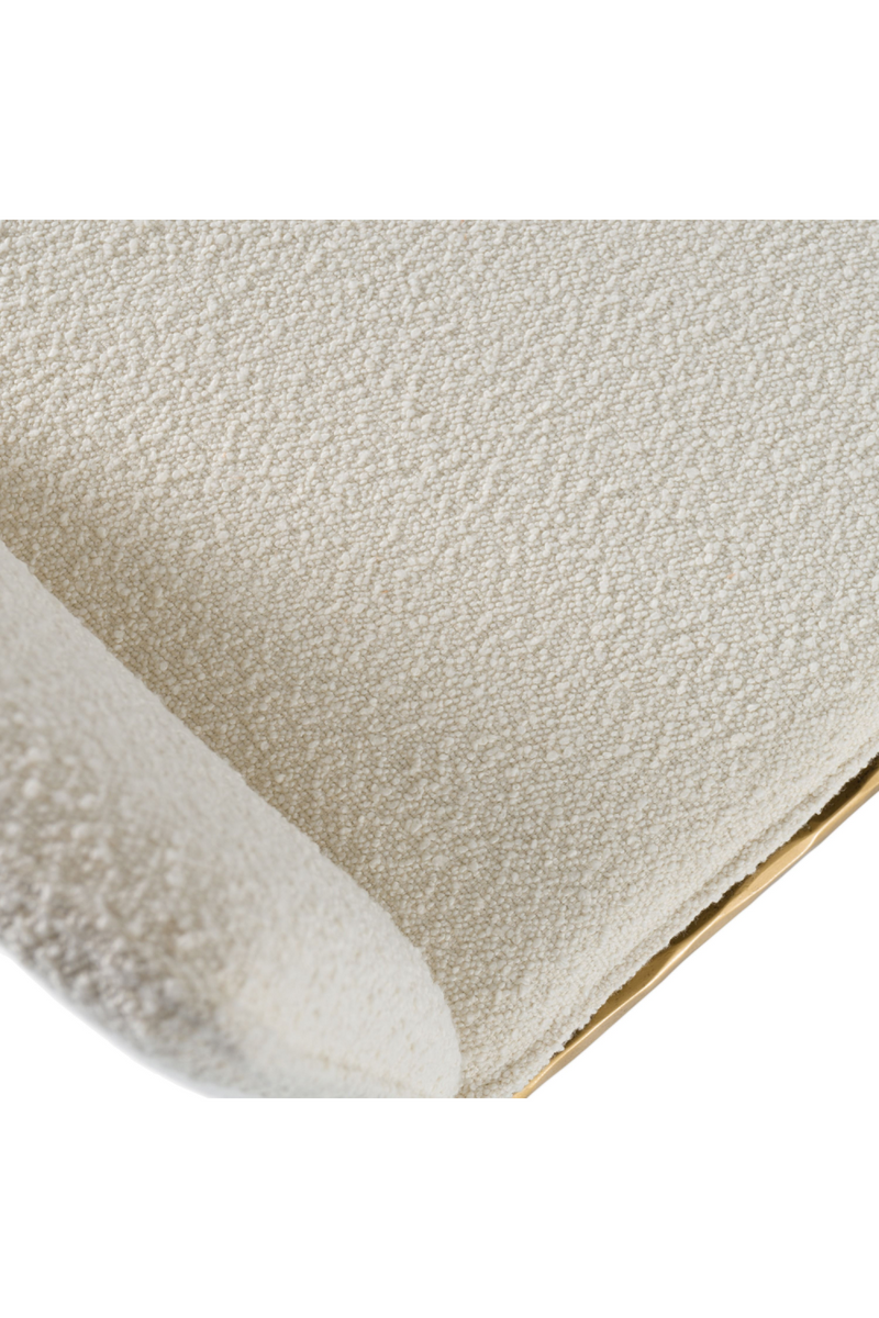 Brass-Framed Padded Dining Chair | OROA Modern Atlanta | Oroatrade.com