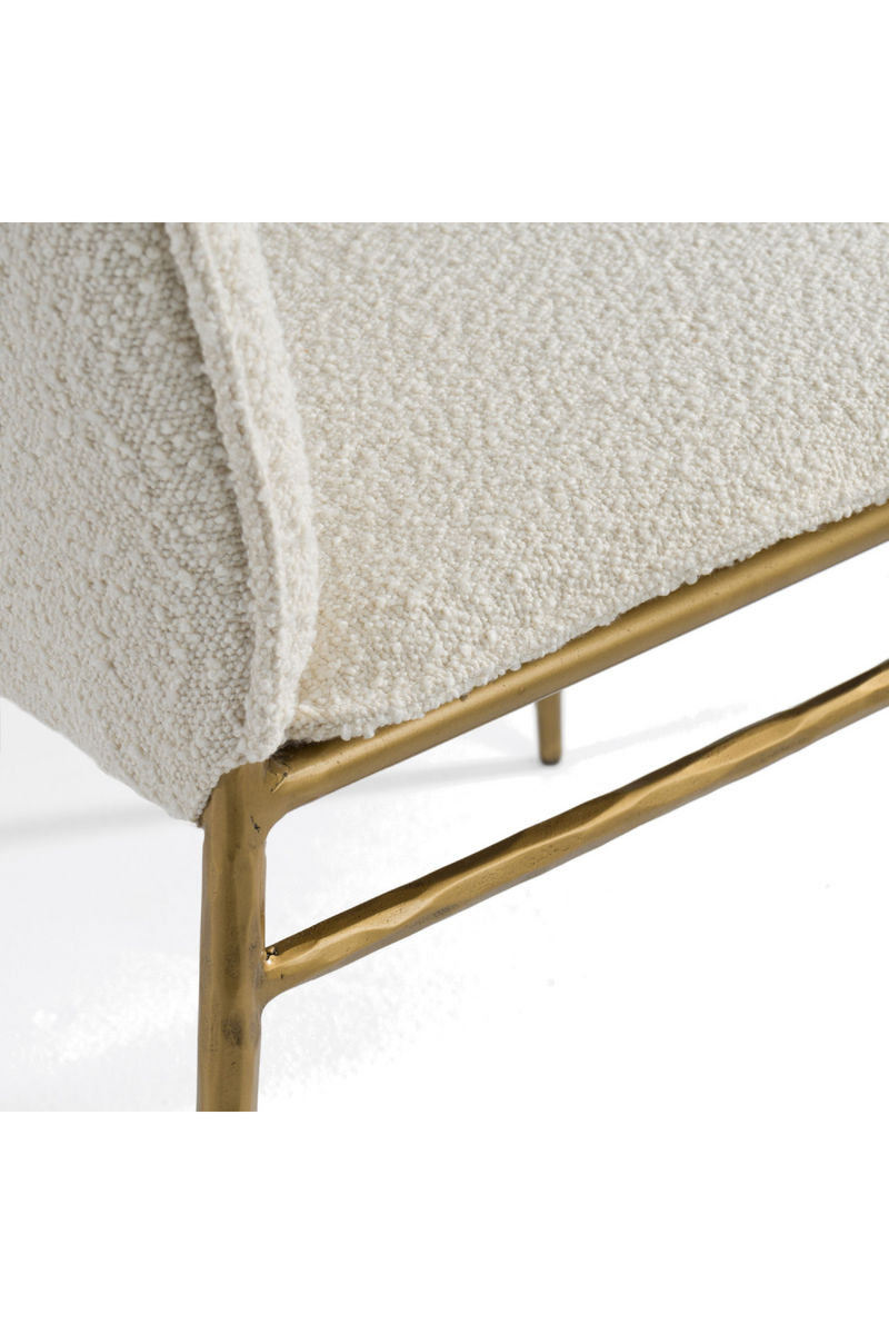 Brass-Framed Padded Dining Chair | OROA Modern Atlanta | Oroatrade.com