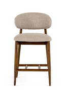 Beige Linen Counter Chair | OROA Modern Blum | Oroatrade.com