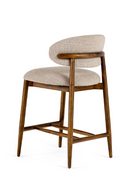 Beige Linen Counter Chair | OROA Modern Blum | Oroatrade.com