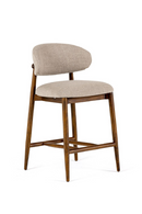 Beige Linen Counter Chair | OROA Modern Blum | Oroatrade.com