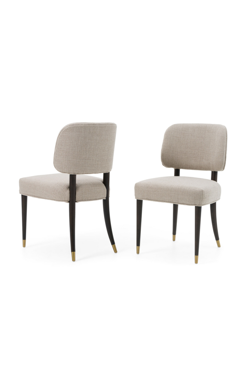 Oak Framed Beige Side Chair | OROA Modern Kathy | Oroatrade.com