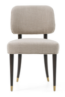 Oak Framed Beige Side Chair | OROA Modern Kathy | Oroatrade.com
