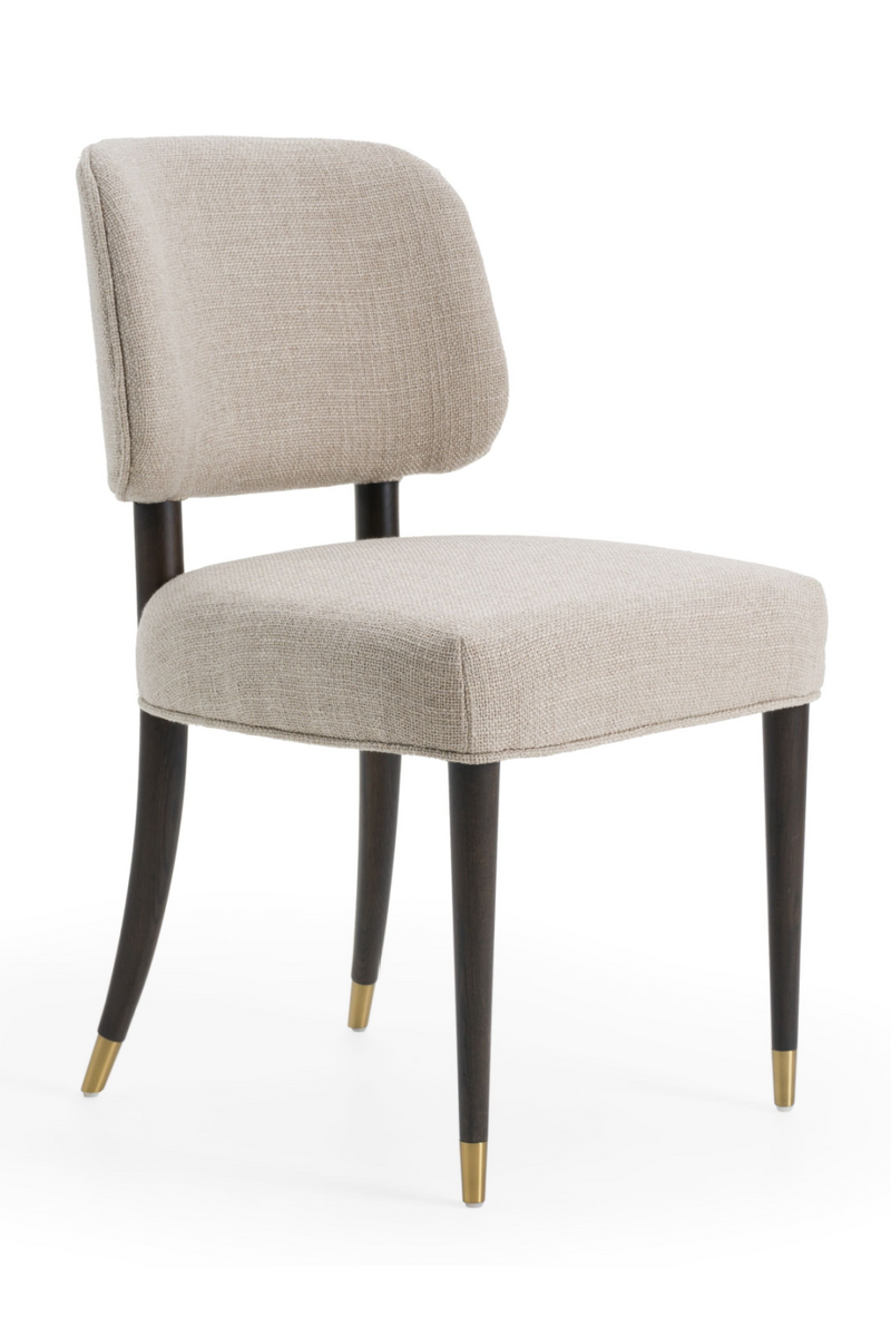 Oak Framed Beige Side Chair | OROA Modern Kathy | Oroatrade.com