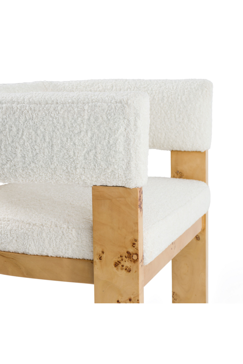 Burl Framed Cream Counter Chair | OROA Modern Letha | Oroatrade.com