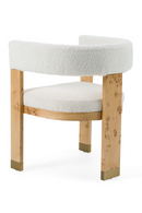 Burl Framed Cream Dining Chair | OROA Modern Letha | Oroatrade.com