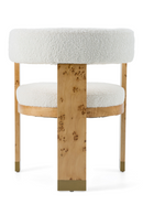 Burl Framed Cream Dining Chair | OROA Modern Letha | Oroatrade.com