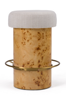 Cylindrical Burl Wood Stool | OROA Modern August | Oroatrade.com