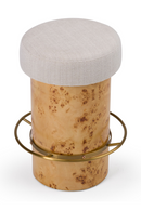 Cylindrical Burl Wood Stool | OROA Modern August | Oroatrade.com