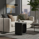 White Granite End Table | OROA Modern Marco | Oroatrade.com