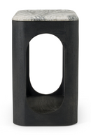 White Granite End Table | OROA Modern Marco | Oroatrade.com