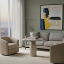 Natural Marble Round Coffee Table | OROA Modern Isaac | Oroatrade.com