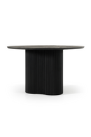 Black Wood Round Dining Table | OROA Modern Myra | Oroatrade.com