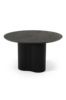 Black Wood Round Dining Table | OROA Modern Myra | Oroatrade.com