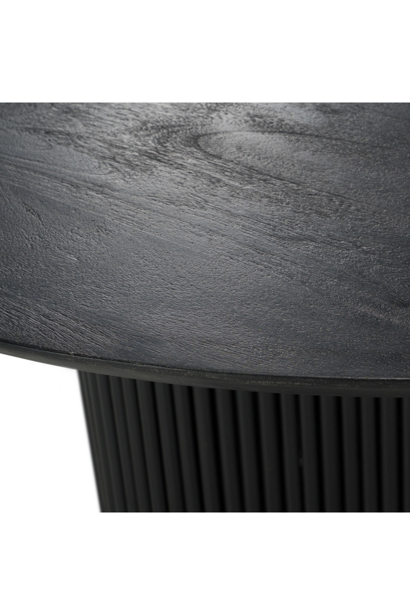 Black Wood Round Dining Table | OROA Modern Myra | Oroatrade.com