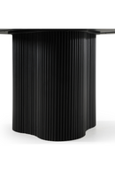 Black Wood Round Dining Table | OROA Modern Myra | Oroatrade.com