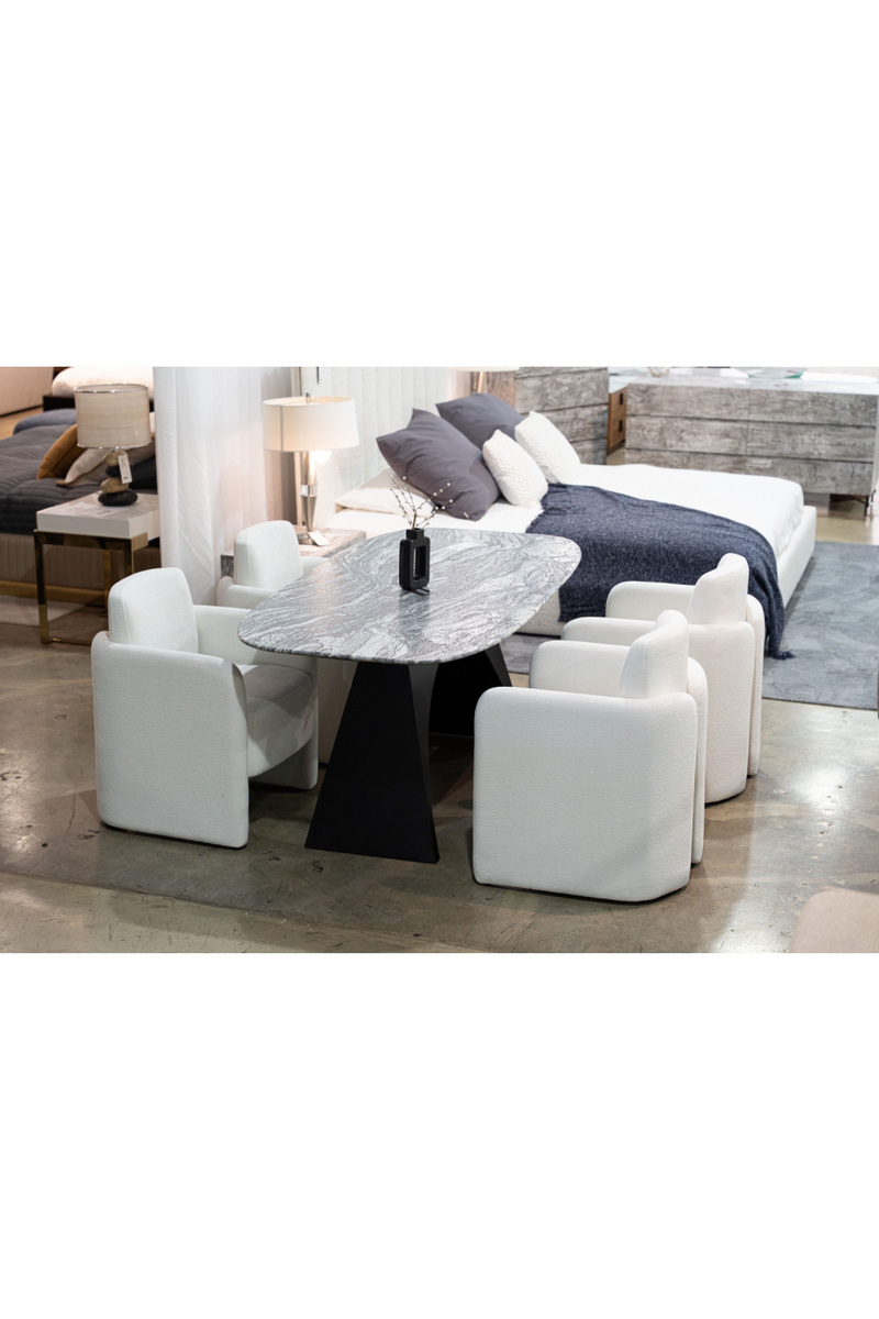 Black & White Marble Dining Table | OROA Modern Colbert | Oroatrade.com
