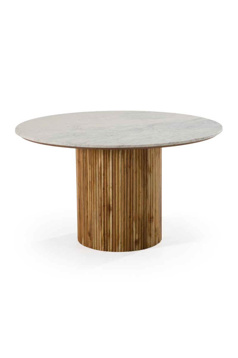 Round White Marble Dining Table | OROA Modern Shirley | Oroatrade.com
