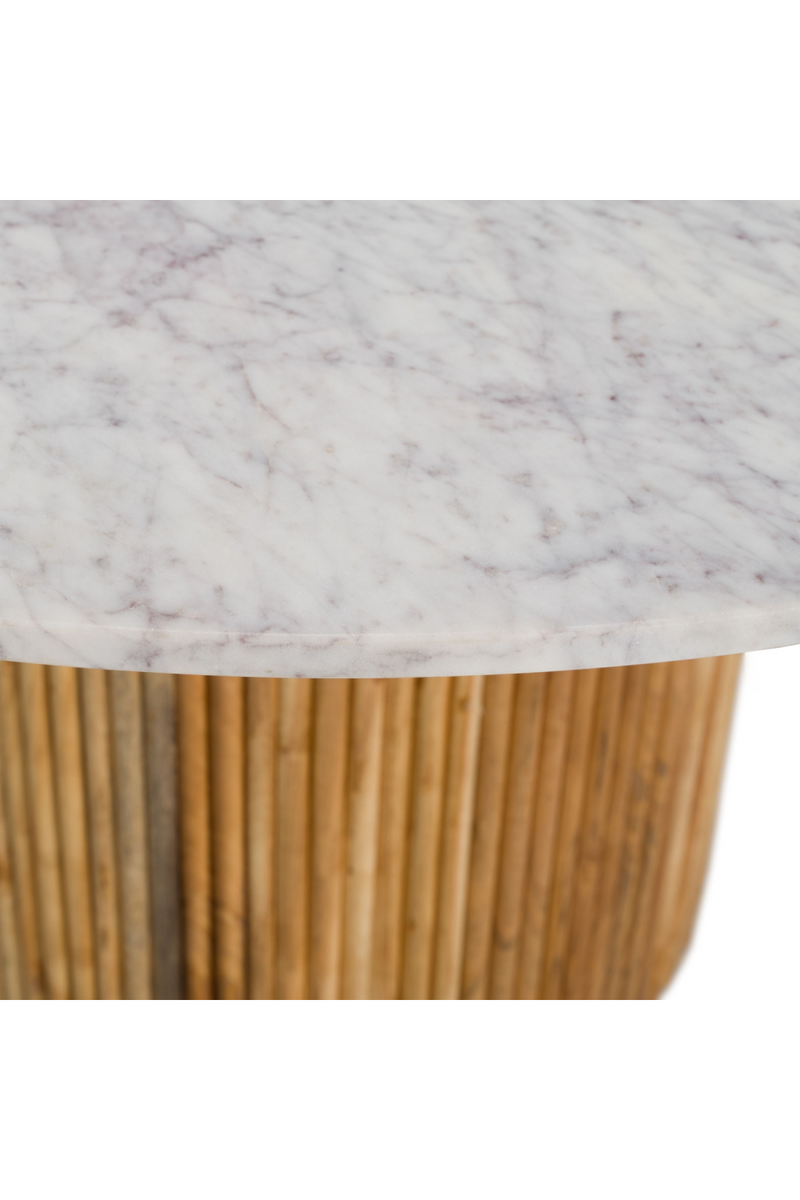 Round White Marble Dining Table | OROA Modern Shirley | Oroatrade.com