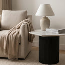 Hexagonal White Marble Dining Table | OROA Modern Rivas