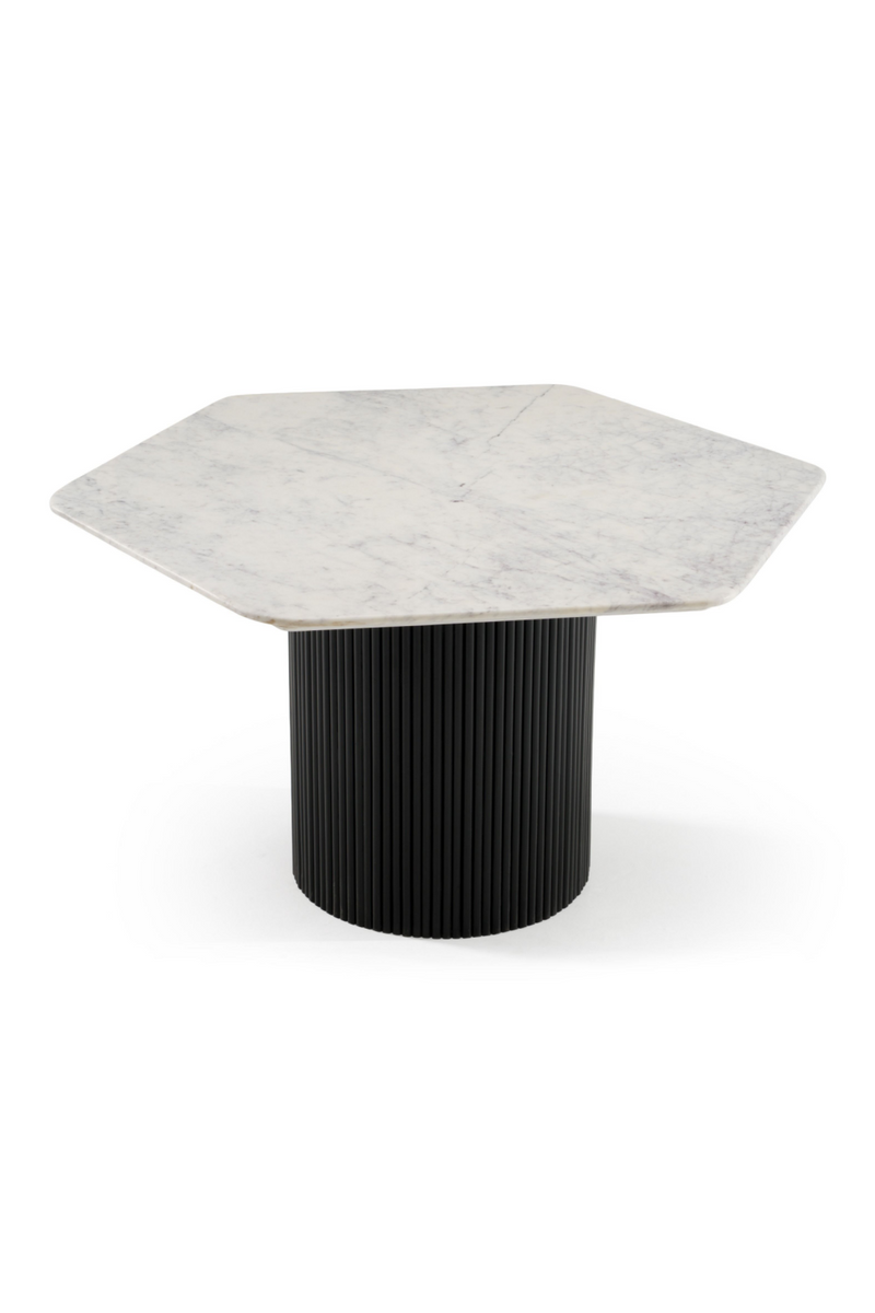 Hexagonal White Marble Dining Table | OROA Modern Rivas | Oroatrade.com