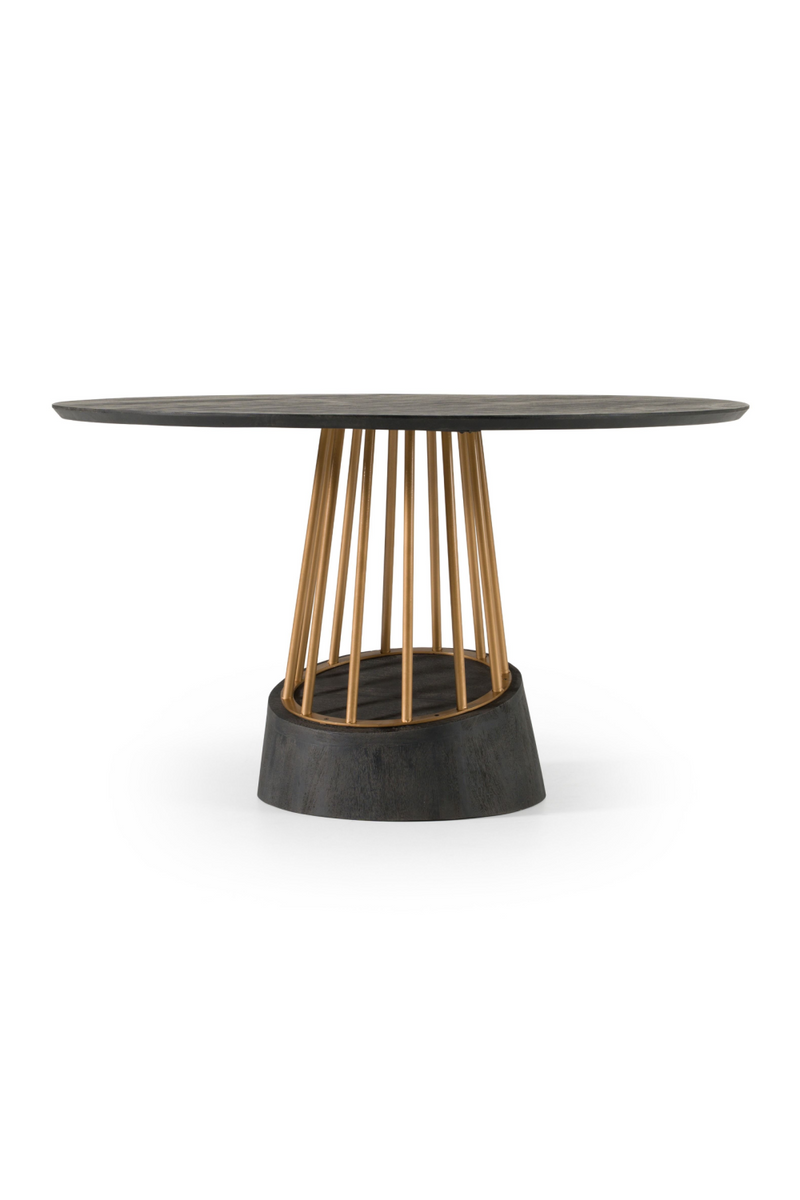 Black Mango Wood Dining Table | OROA Modern Cotopaxi | Oroatrade.com