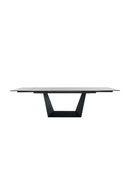 Gray Ceramic Extendable Dining Table | OROA Modern Baldwin | Oroatrade.com