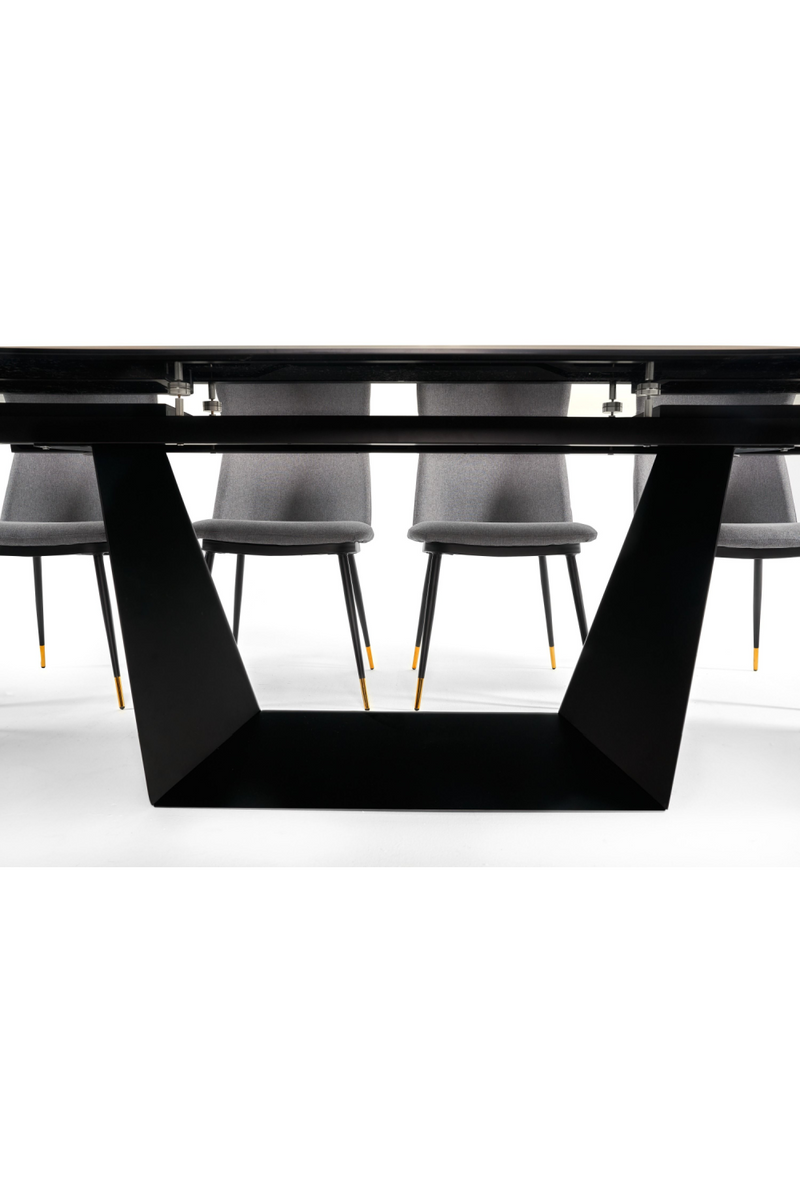 Gray Ceramic Extendable Dining Table | OROA Modern Baldwin | Oroatrade.com