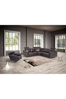 Black Leather Lounge Chair | OROA Modern Emory | Oroatrade.com